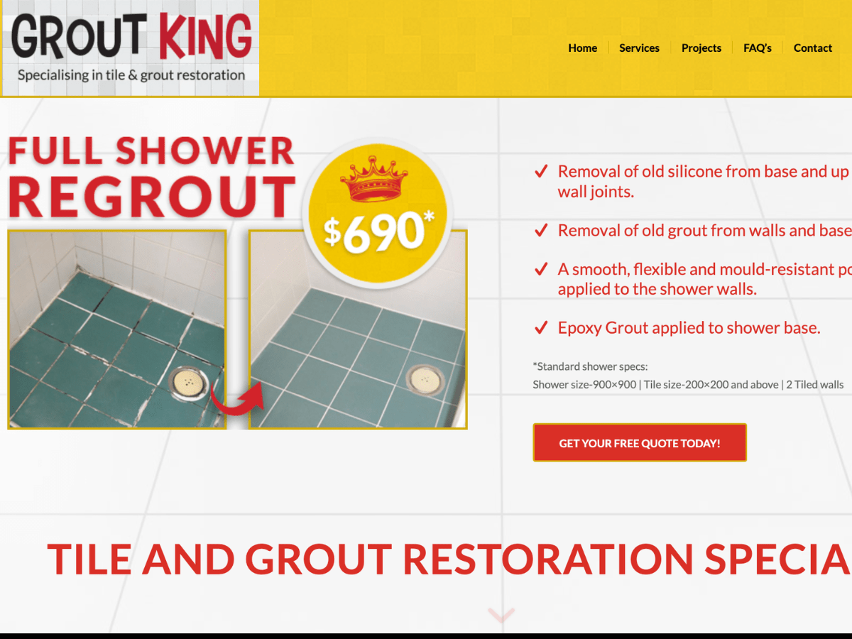 grout king tiling and waterproofing