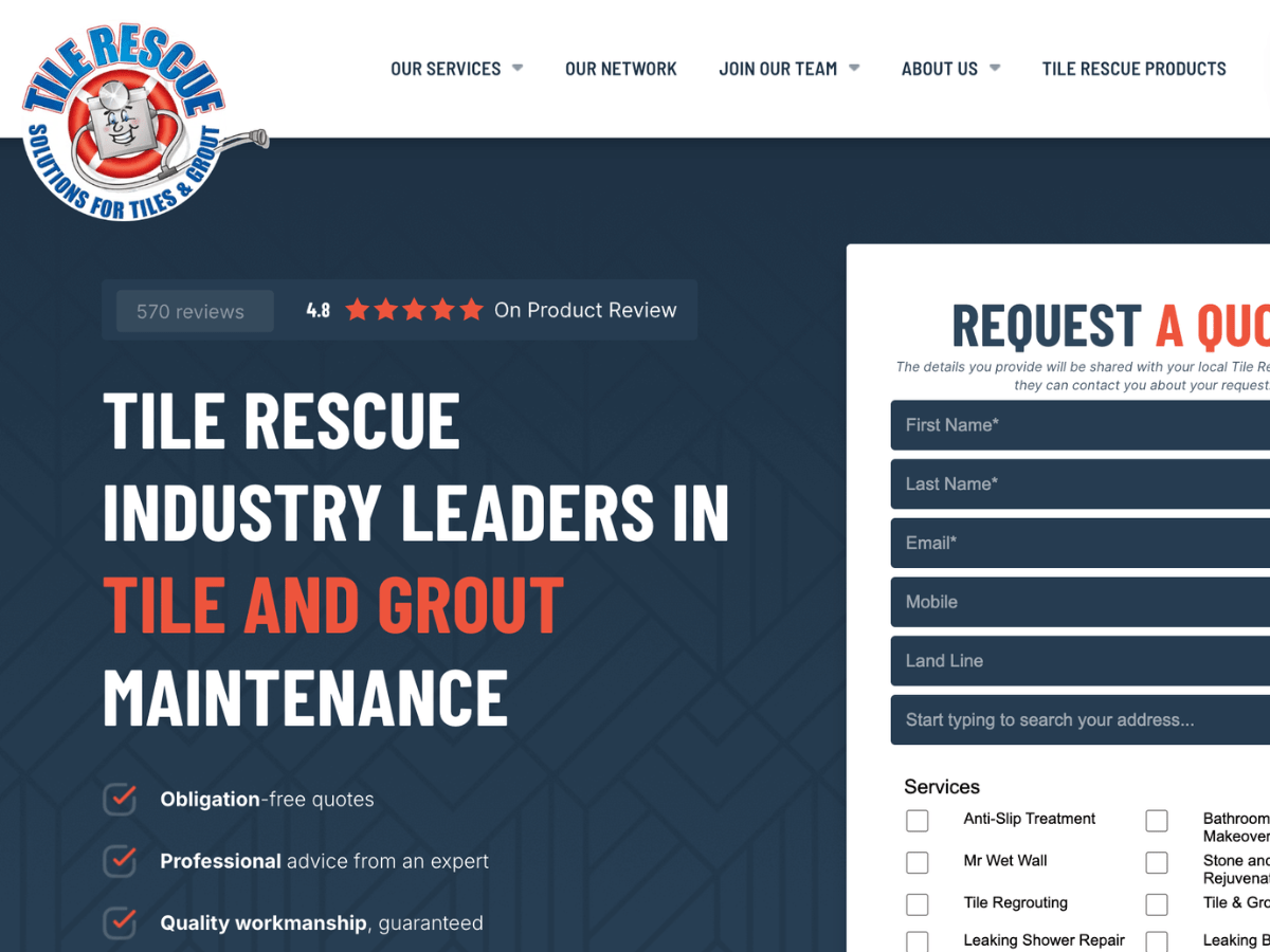 tile rescue grouting specialist